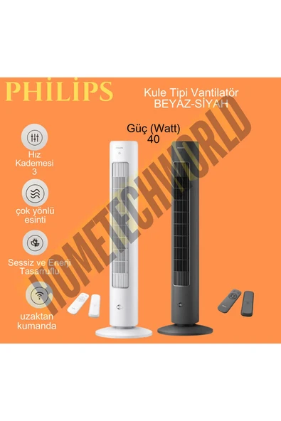 Philips Beyaz 5000 Serisi Cx553 Kule Tipi Fanlı Vantilatör