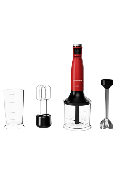 Grundig HBS 425051 Blender Seti Kırmızı