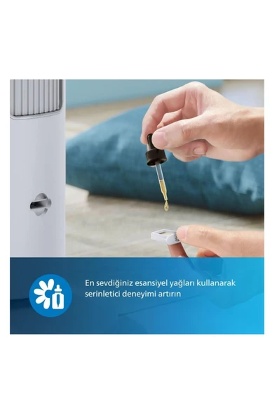 Philips Kule Tipi Fan Uzaktan kumanda, Zamanlayıcı, 3 Hız, 3 Mod, 40W, Güçlü Vantilatör - 7