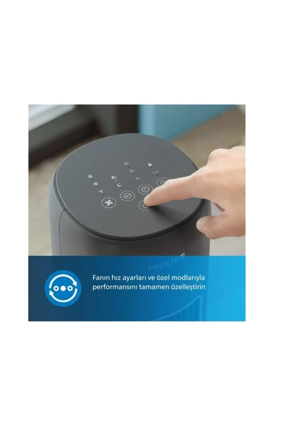 Philips 40watt Uzaktan Kumandalı, 3 Hız Kademeli Kule Tipi Vantilatör - 4
