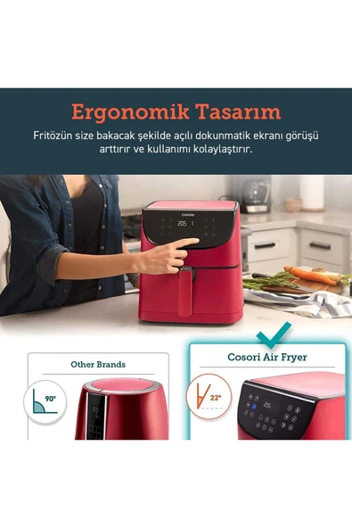 COSORI Airfryer, 1700W Max XXL 5,5 L Dijital Dokunmatik Hava Fritözleri - 7