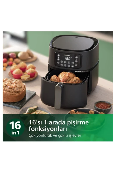 Philips Airfryer XXL Connected, , Pişirme ve Izgara Aksesuarları, HomeID Uygulaması , RAPİD AİR - 5
