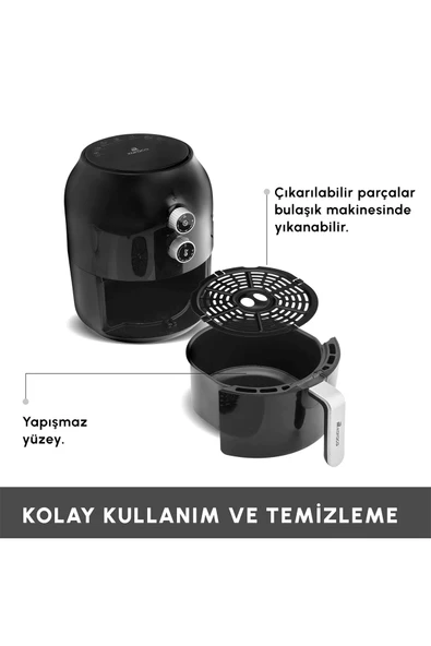 Karaca Multifry Single Pan Beyaz Yağsız Fritöz 3,5 L - 4