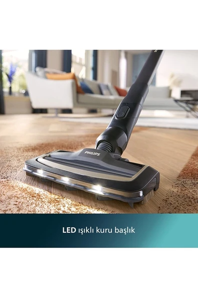 Philips Aqua Trio Serisi 3'ü 1 Arada Dikey Şarjlı Süpürge Siyah - 7