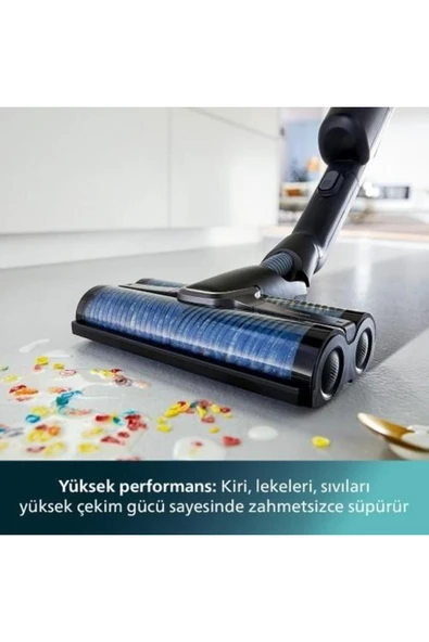 Philips Aqua Trio Yeni 3'ü 1 Arada (ISLAK, KURU VE MOPLU) Sarjlı Ve Kablosuz Dik Süpürge - 2