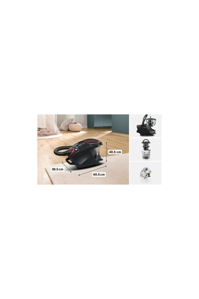 Bosch 800 W Toz Torbasız Elektrikli Süpürge - 5