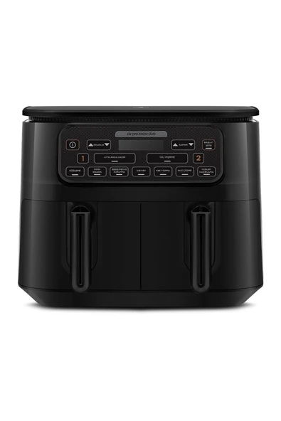 Karaca Air Pro Cook Duo Köz Xxxl 4+4 Litre Airfryer Black 8 Kişilik
