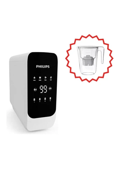 Philips Aut3063/62 Dijital Pompalı Su Arıtma Cihazı& Su Arıtma Sürahisi Hediye
