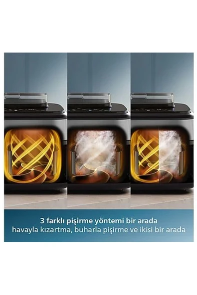 Philips NA555/00 5000 Serisi Çift Hazneli Airfryer YENİ - 6