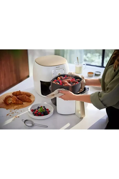 Philips Airfryer Xxl Smart Sensing Fritöz, 1.4 Kg, 7.3 L Kapasite 1.4 Kilogram , Beyaz - 6