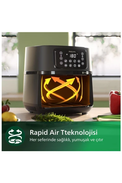Philips Airfryer XXL Connected, , Pişirme ve Izgara Aksesuarları, HomeID Uygulaması , RAPİD AİR - 4
