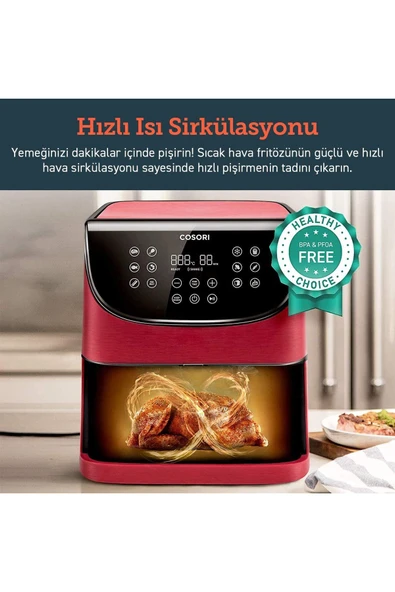 COSORI Airfryer, 1700W Max XXL 5,5 L Dijital Dokunmatik Hava Fritözleri - 2