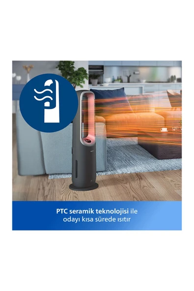 Philips Fan, Isıtıcı,,Hava Temizleyici  Akıllı ve güçlü, hepsi bir arada AirPurifier - 3