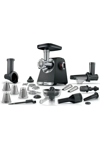 Bosch Gıda Kıyma Makinesi MultiPower 2100 W Siyah, Metalik gümüş