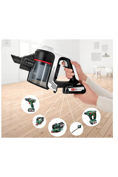Bosch EPA/HEPA Filtreli Unlimited Serie Şarjlı 18V Dik Süpürge Bosch - 7
