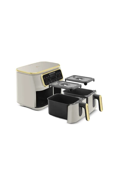 Karaca Air Pro Cook Duo Tandır XXXL 4+4 Litre Airfryer Stargold - 6