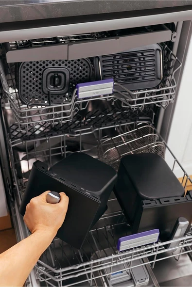 Beko Air Fritöz Twin 2400W, 8.5Litre Kapasiteli, 9 Fonksiyon, Panel Ekran, Teflon Kaplamalı - FRL5388B - 8