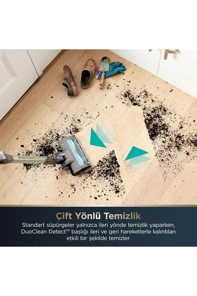 Shark PowerDetect Clean&Empty Auto-Empty Sistemli Pet Başlıklı  Şarjlı Dikey Süpürge 70 dk'ye kadar Şarj - 4