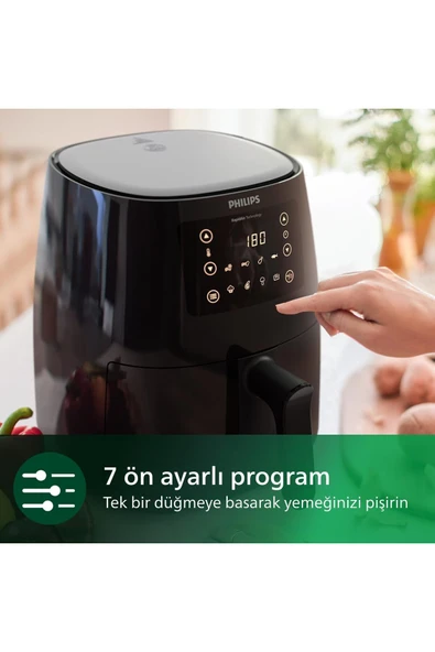 Philips HD9243/90 Airfryer Fritöz 0.8 kg 4.1 lt Kapasite Siyah 3000 Seri - 3