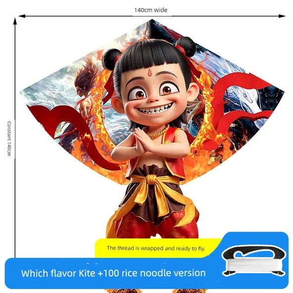 Nezha Uçurtması 1.4 m Naohai +100 m Noodle Tahtası