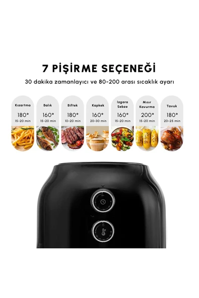 Karaca Multifry Single Pan Beyaz Yağsız Fritöz 3,5 L - 6