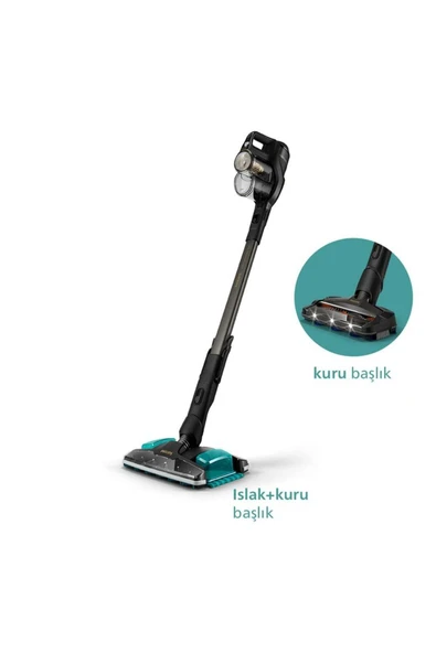 Philips Aqua Seri Islak/Kuru 360° Çekim Gücü, Led Başlıklı Ultra Premium Dikey Şarjlı Süpürge - 8