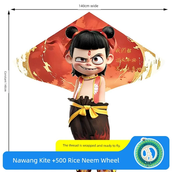 Nezha Uçurtması 1.4 m Hangi Ekleme Cebi +500 m Noodle Tekerlek
