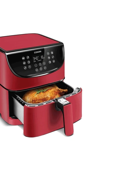 COSORI Premium Xxl 5.8-quart ( 5.5 Litre ) - 1700w Dokunmatik Panelli Yağsız Airfryer Fritöz -kırmızı