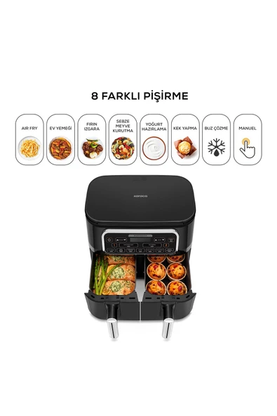 Karaca Premium Iki Hazneli Air Pro Cook Duo Tandır - 5