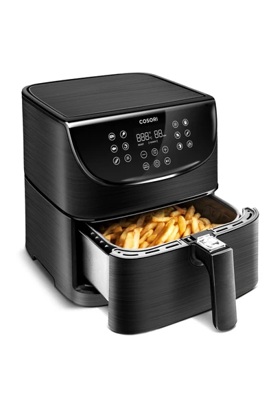 COSORI Pro 5.5 L Hazır Programlı 1500w Dokunmatik Panelli Yağsız Airfryer Fritöz - Siyah - 2