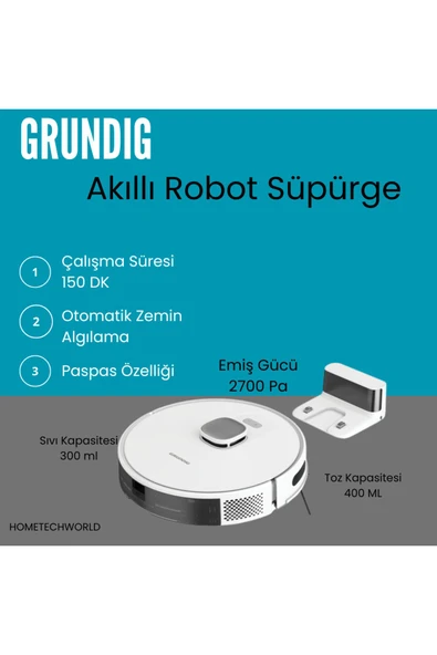 Grundig Grundıg Akıllı Robot Süpürge 11.249 TL