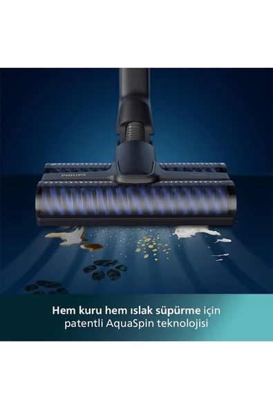 Philips Aqua Trio Serisi 3'ü 1 Arada Dikey Şarjlı Süpürge Siyah - 5