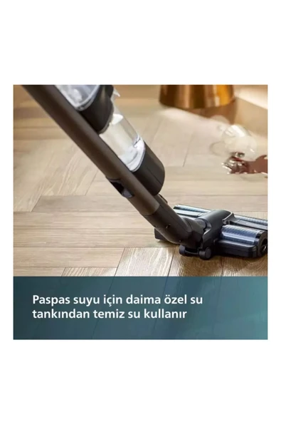 Philips Aqua Trio Serisi 3'ü 1 Arada Dikey Şarjlı Süpürge Siyah - 3