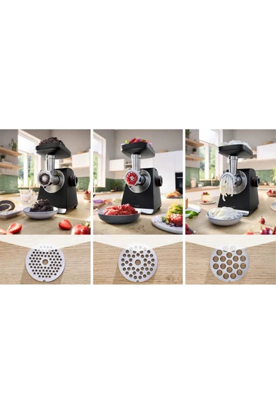 Bosch Gıda Kıyma Makinesi MultiPower 2100 W Siyah, Metalik gümüş - 2