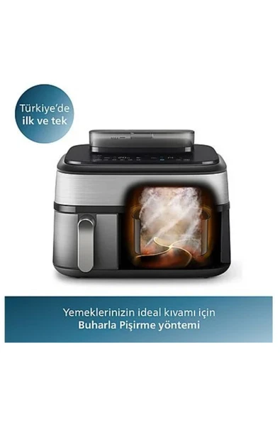Philips NA555/00 5000 Serisi Çift Hazneli Airfryer YENİ - 4