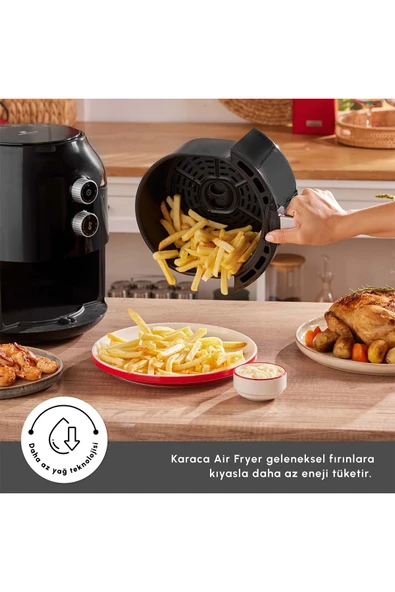 Karaca Multifry Single Pan Beyaz Yağsız Fritöz 3,5 L - 7