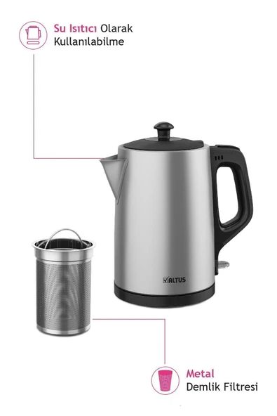 Altus Gri Al 795 Ic Çay Makinesi 2 Yıl Modern 1-2 L 220 - 240 V Çelik 500+ L 50 Hz / 60 Hz Resmi Distribü - 6