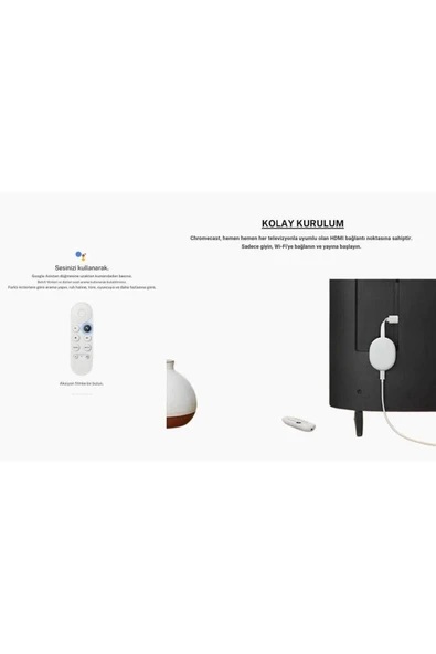 Google Chromecast Tv 4k Medya Oynatıcı Mavi - 4