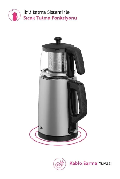 Altus Gri Al 795 Ic Çay Makinesi 2 Yıl Modern 1-2 L 220 - 240 V Çelik 500+ L 50 Hz / 60 Hz Resmi Distribü - 5