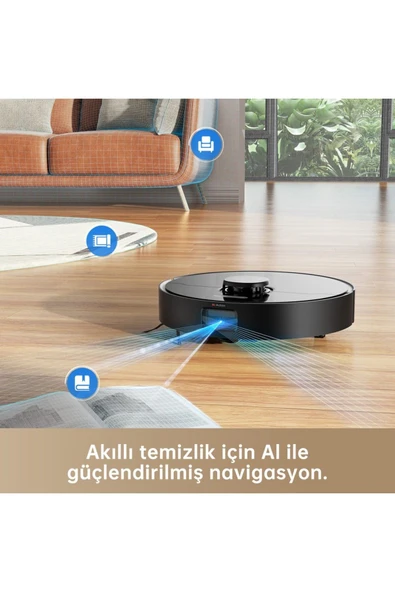 Dreame EV D10s Pro, Robot Elektrikli Süpürge, Action AI, 5000Pa, 280 dakika pil ömrü, 5000 PA - 4