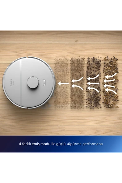 Philips 2000 Serisi Islak Kuru Moplu İstasyonlu Robot Süpürge, HomeRun Uygulaması, XU2100/20 - 4