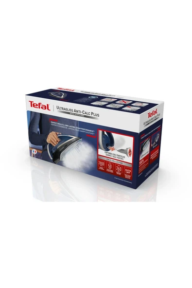 TEFAL Buharlı Ütü Otomatik Kapama Entegre kireç çözücü sistem Durilium Airglide Taban 2800W Güç - 6
