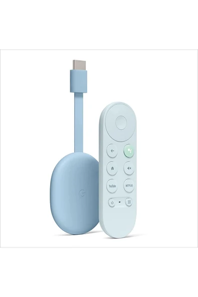 Google Chromecast Tv 4k Medya Oynatıcı Mavi