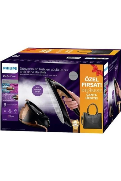 Philips Gc-9682/80 Perfectcare Elit Plus Gc9682/80 Buhar Kazanlı Ütü - Divarese Çanta Hediyeli