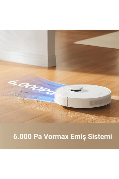 Dreame D10 Plus Gen 2  Toz İstasyonlu Robot Süpürge Beyaz - 7