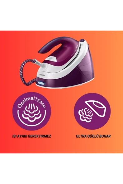 Philips Süper Güçlü Şok Buhar Kazanlı Ütü Hafif Kullanımı Kolay Kireç Önleme 2400w - 5