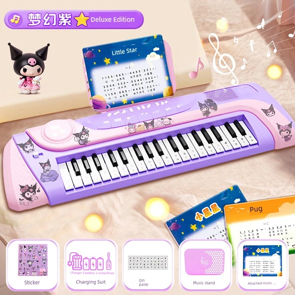 Çocuk Elektronik Org Oyuncak Piyano - Şarjlı Deluxe Versiyonu Kulomi