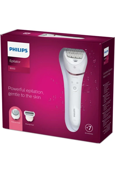 Philips Essential Elite Plus 7'li, Törpü Başlıklı, Islak Kuru Epilasyon Aleti, Beyaz - 8