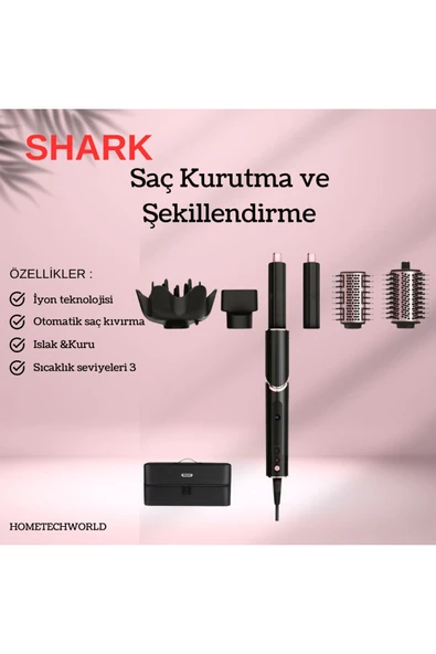 Shark Hızlı Kurutma ve Çok Yönlü Şekillendirme 5-in-1 Saç Kurutma ve Şekillendirme Sistemi
