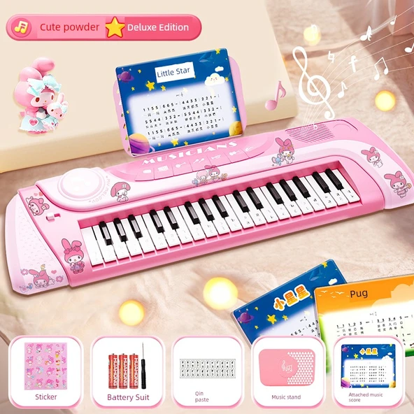 Çocuk Elektronik Org Oyuncak Piyano - Pil Deluxe Versiyonu Melodi